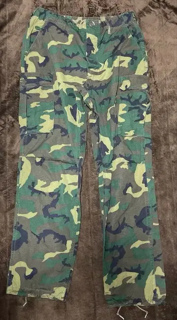 카모플라쥬 팬츠 구제 의류