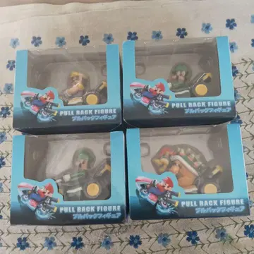 마리오 카트 풀백 피규어 4개 세트