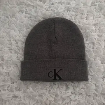 캘빈클라인 CK 그레이 니트 모자