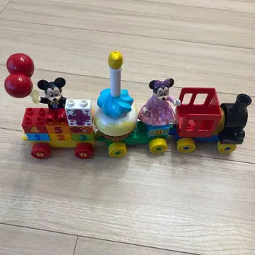 미키 미니 기차형 블록 완구