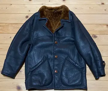 TRADITIONAL LEATHER WEAR 리얼 무스탕 런치 코트