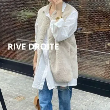 컨디션 최상 RIVE DROITE 에코 퍼 리버서블 베스트