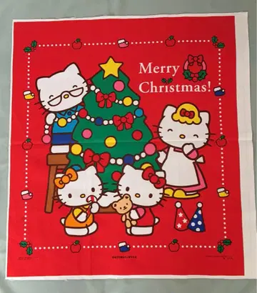헬로키티 크리스마스 태피스트리 원단 새상품