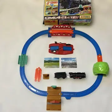 프라레일 C62 증기기관차 세트 건널목 포함