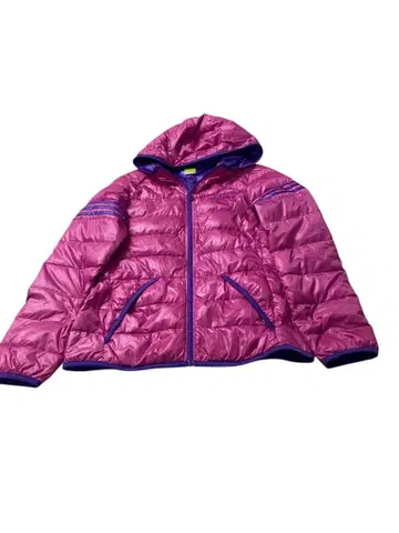 e376 adidas 후드 부착 핑크 다운 자켓 MISCH
