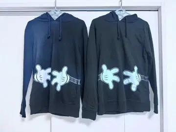 디즈니 미키 HUG 후드티 M 사이즈 x 2장