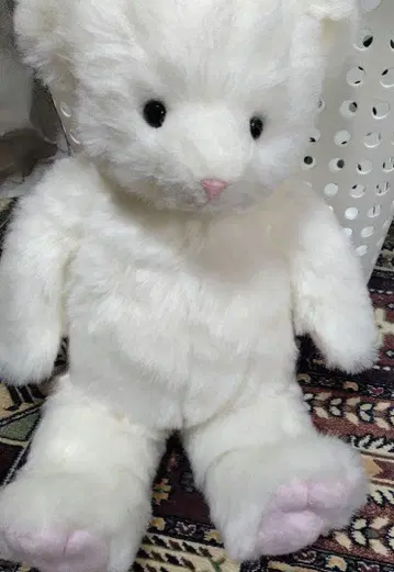화이트 곰 봉제 인형 약 30cm