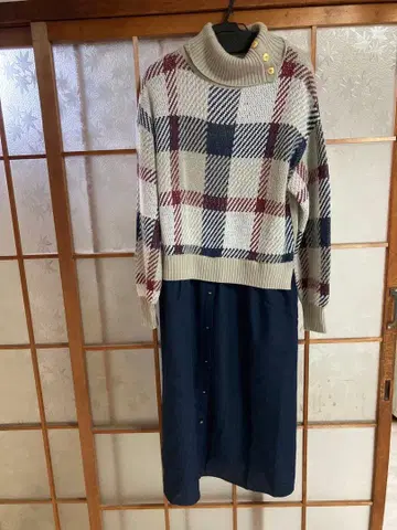 CRESTBRIDGE 체크 무늬 원피스 38