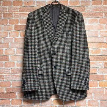 (컨디션 최상) 시크 해리스 트위드 하운드투스 믹스 트위드 자켓 XL