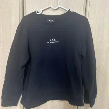 A.P.C. 블랙 맨투맨 트레이닝복