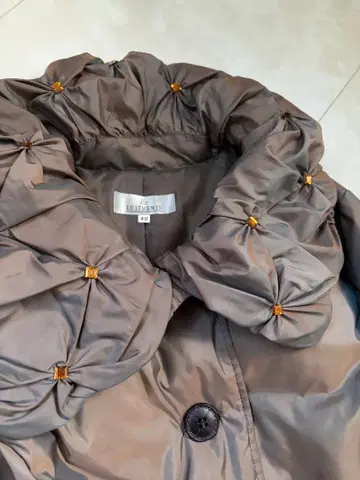 코트 고급 다운 페더 롱