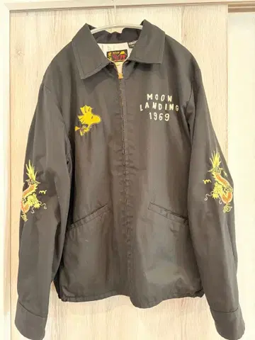 스누피 동양 수베니어 자켓 베트남 자켓 자수 스카잔