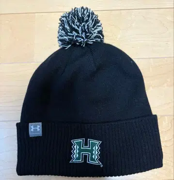 언더아머 하와이 대학 블랙 니트 모자