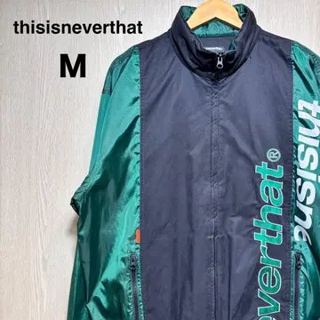 thisisneverthat 나일론 자켓 M 그린 자수 로고