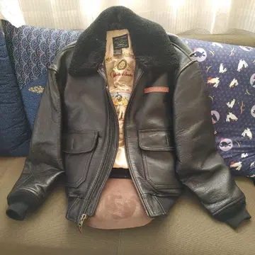 AVIREX G-1 가죽 자켓 블랙