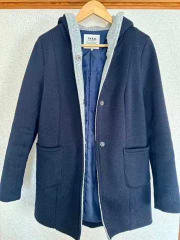 ikka 아우터 자켓 블루종 보아 퀼팅 블랙