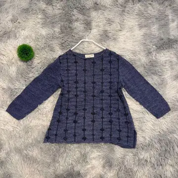 GIANNI LO GIUDICE 사이즈 36 (S) 네이비 무늬 니트