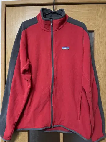 patagonia 플리스 자켓 와인 레드/그레이