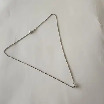 심플 Silver925 목걸이 크리스탈 유리