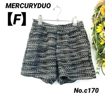 머큐리 듀오 MERCURYDUO 숏팬츠 프리 화이트 블랙 트위드