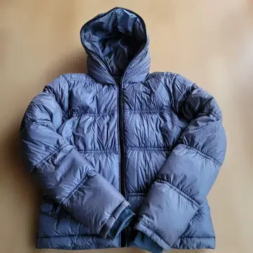 새상품급 PUMA 후드 부착 다운 자켓 M 그레이