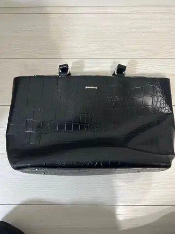 사만사 킹스 크로커다일풍 블랙 토트백