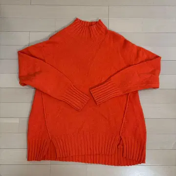 URBAN RESEARCH 오렌지 캐시미어 터틀넥 스웨터