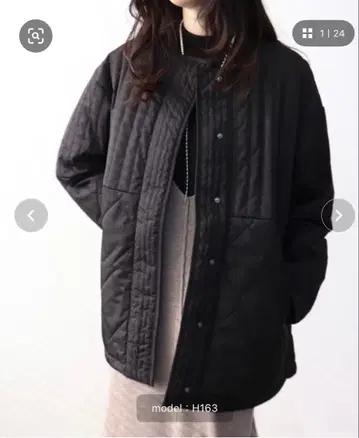 미사용 새상품 택 포함 쓰리포타임 MIX 패턴 퀼팅 자켓