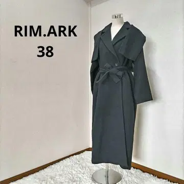 RIM.ARK 림아크 싱글 페이스 울 롱 코트 블랙