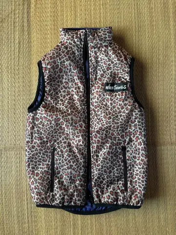 Wild Things 레오파드 무늬 다운 베스트 사이즈 XS
