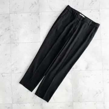 Demi-Luxe BEAMS 빔즈 팬츠 린넨 블랙 38