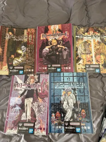 데스노트 제일복권 F상 클리어 포스터 5종 세트