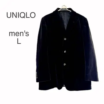 유니클로 남성용 코듀로이 자켓 L 블랙 출퇴근 업무 캐주얼