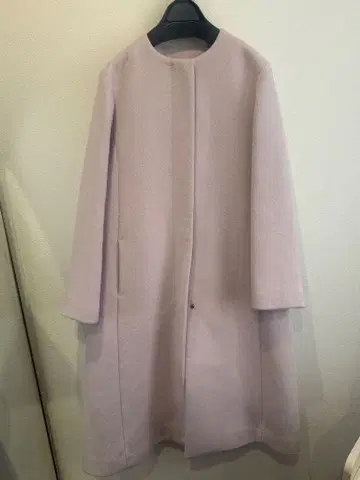 CELFORD 옅은 핑크 롱 코트 38