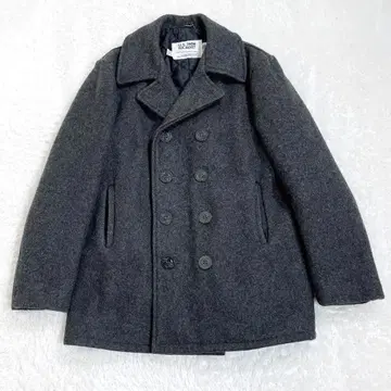 샷 U.S.740 두꺼운 멜톤 울 피코트 USA제 그레이 40