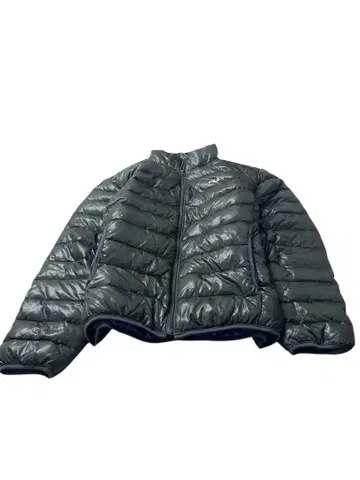 e380 FILA 다크 그레이 퀼팅 다운 자켓