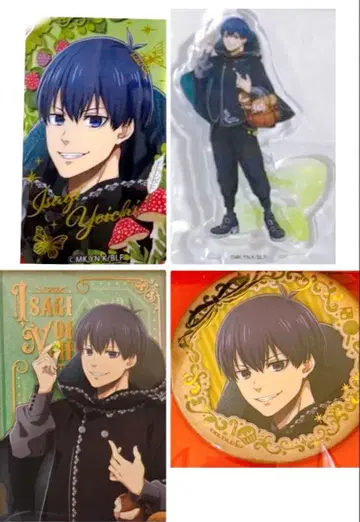 블루 록 이사기 요이치 캔뱃지 스퀘어 캔 미니 미니 아크릴 스탠드 특전