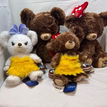 디즈니 유니베어시티 봉제 인형 4체 세트 D23EXPO