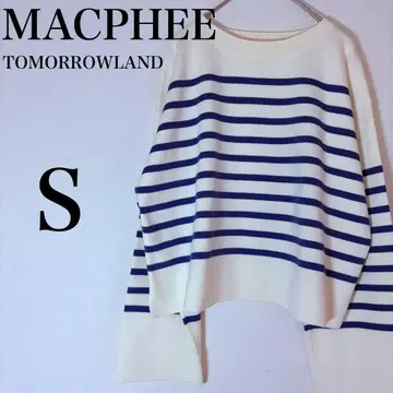 맥피 투모로우랜드 패널 보더 풀오버 니트