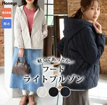 Honeys 후드 라이트 블루종 블랙