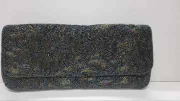 빈티지 레트로 비즈 자수 클러치 클러치백 컬러풀 얇은 타입