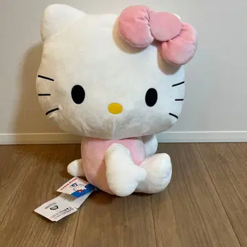[ 새상품 ] 헬로키티 라지 봉제 인형 헤이세이 핑크
