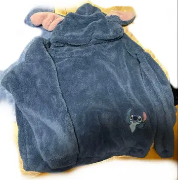 아베일 스티치 플리스 파자마 후드 부착