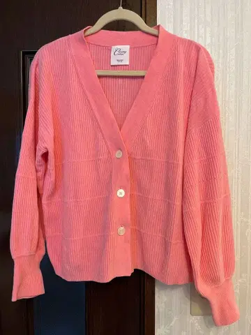 V넥 리브 가디건 - CreamyCotton / 크리미코튼 -