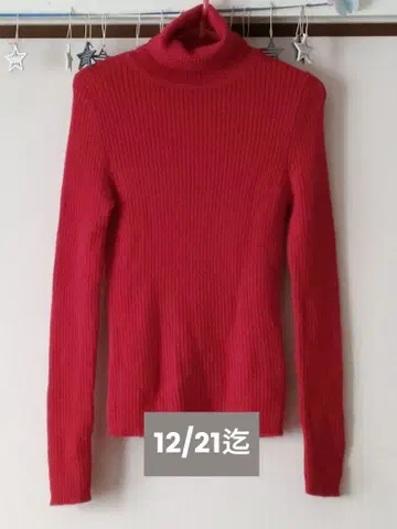 알파카 100% 터틀넥 스웨터