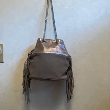 ROSE BUD 실버 프린지 숄더백