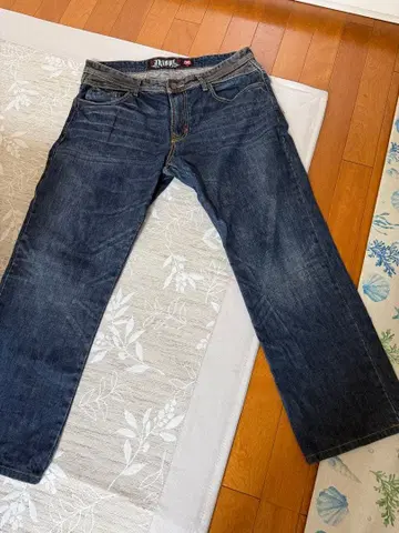 무료배송 TRIBAL 스트레이트 데님 38 사이즈 다크 블루