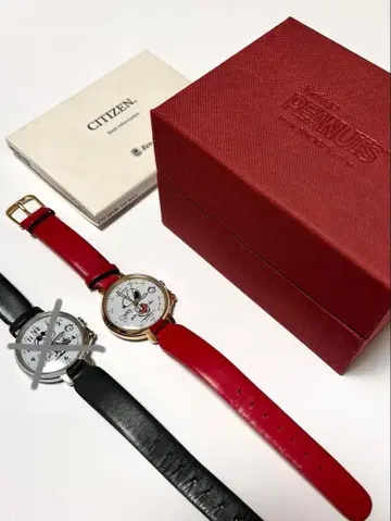 [ 세계 한정판 500개 ] CITIZEN 스누피 에코 드라이브 손목시계