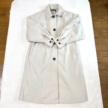 헤더 Heather 체스터 코트 라이트 그레이 버튼