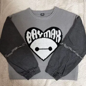 BAYMAX 니트 스웨터 데님